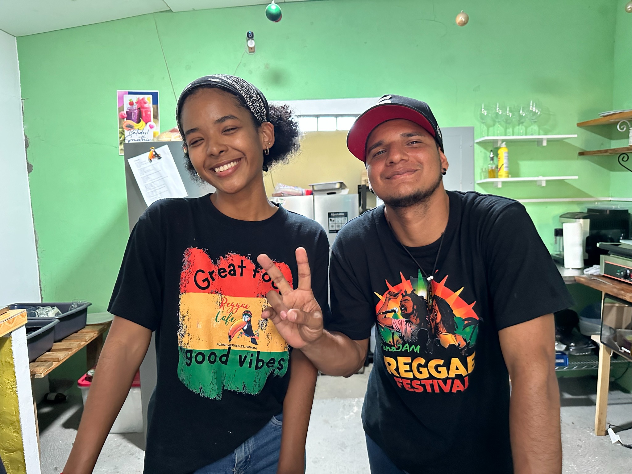 Reggae Café team members in the kitchen